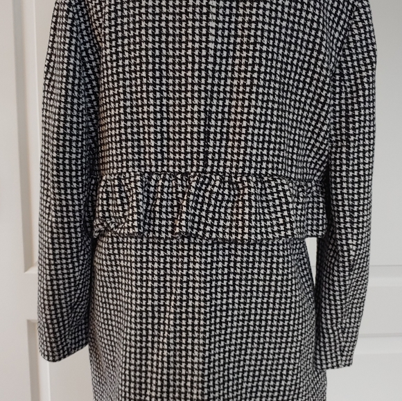 Black Mono Ruffle Coat - Picture 5 of 6